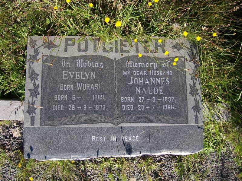 POTGIETER Johannes Naude 1892-1966 & Evelyn WURAS 1889-1973