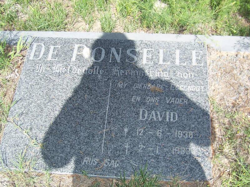 PONSELLE David, de 1938-1983