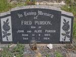 PURDON Fred 1882-1964