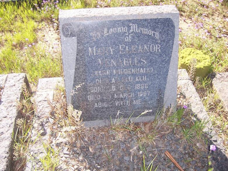 VENABLES Mary Eleanor nee MILDENHALL 1886-1957
