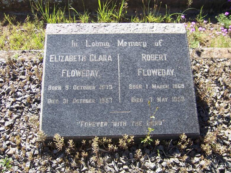 FLOWEDAY Robert 1869-1958 & Elizabeth Clara 1873-1957
