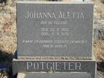 POTGIETER Johanna Aletta DU PLESSIS 1906-1975