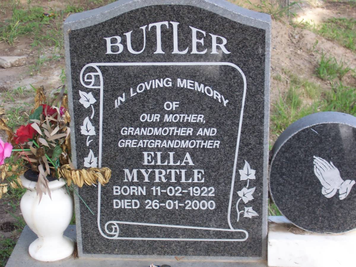 BUTLER Ella Myrtle 1922-2000