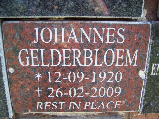 GELDERBLOEM Johannes 1920-2009