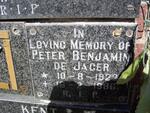 JAGER Peter Benjamin, de 1922-1986