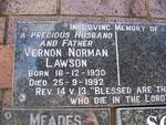 LAWSON Vernon Norman 1930-1992