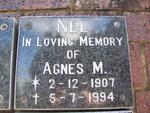 NEL Agnes M. 1907-1994