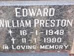 PRESTON Edward William 1948-1990