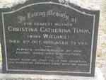 TIMM Christina Catherina nee WIELAND -1955