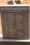 10. British soldiers buried in Jagersfontein