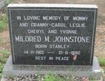 JOHNSTONE Mildred M. nee STANLEY 1915-1992