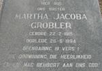 GROBLER Martha Jacoba 1915-1994
