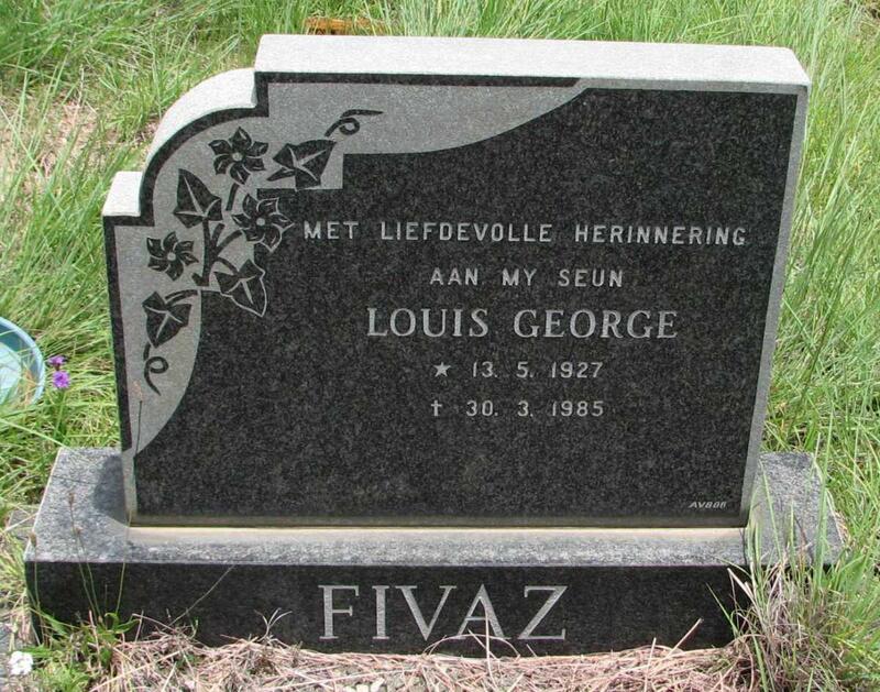 FIVAZ Louis George 1927-1985