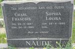 NAUDE Charl Francois 1887-1960 & Sophia Louisa 1890-