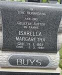 BUYS Isabella Margaretha 1923-1980