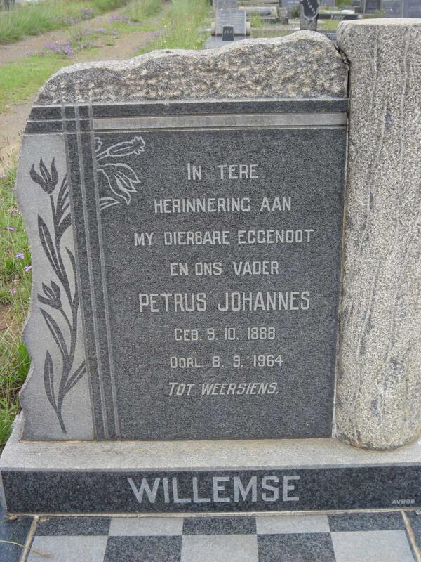 WILLEMSE Petrus Johannes 1888-1964