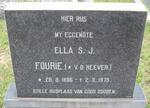 FOURIE Ella S.J. nee v.d. HEEVER 1886-1979