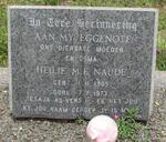 NAUDE Heilie M.E. 1905-1973
