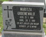 GROENEWALD Maritza 1981-1981