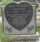 UITENWEEDE Maria Elizabeth 1906-1970