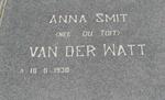 WATT Anna Smit, van der nee DU TOIT 1930-