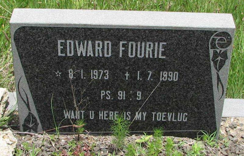 FOURIE Edward 1973-1990