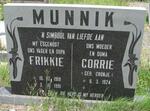 MUNNIK Frikkie 1919-1991 & Corrie CRONJE 1924-