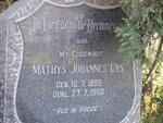 UYS Mathys Johannes 1899-1960
