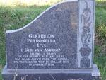 UYS Gertruida Petronella nee van ASWEGEN 1910-1991