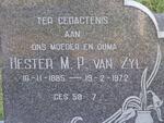 ZYL Hester M.P., van 1885-1972