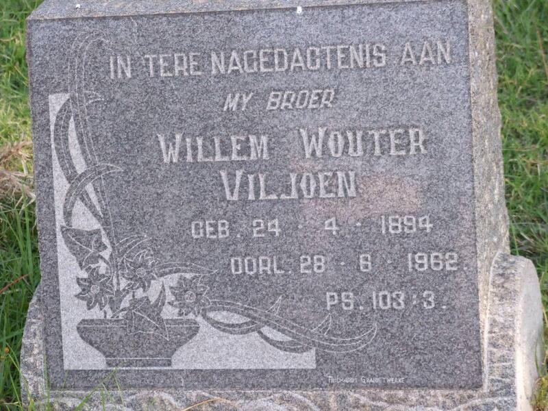 VILJOEN Willem Wouter 1894-1962