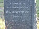 WYK Anna Catharina, van nee MINNAAR 1879-1959
