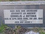 BOTHMA Cornelis J. 1902-1941
