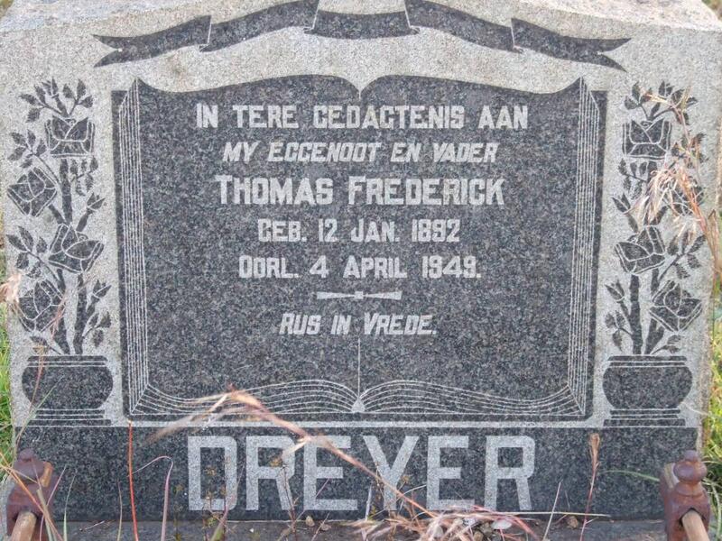 DREYER Thomas Frederick 1892-1949