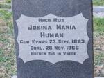 HUMAN Josina Maria nee VIVIERS 1883-1966