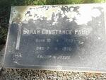 PAUL Sarah Constance 1907-1980
