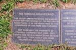 2. Historical cemetery plaque