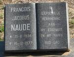 NAUDE Francois Jacobus 1934-1977