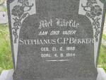 BEKKER Stephanus C.P. 1868-1954