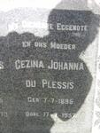 PLESSIS Gezina Johanna, du 1895-1957