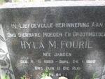 FOURIE Hyla M. nee JANSEN 1893-1968