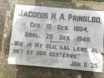 PRINSLOO Jacobus H.A. 1904-1948