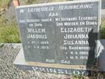 PRINSLOO Willem Jacobus 1899-1976 & Elizabeth Johanna Susanna BADENHORST 1905-1975