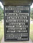 SCHLEMMER Maria Sophia Catharina 1848-1927