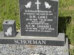 SCHOEMAN D.W. 1918-2003 & S.C.M. 1918-2009