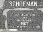 SCHOEMAN Piet 1949-1978