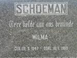 SCHOEMAN Wilma 1947-1969