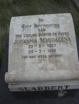 SLABBERT Johanna Magdalena 1937-1966