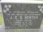 VENTER J.C.S. nee KRUGER 1893-1982