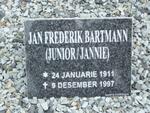 BARTMANN Jan Frederik 1911-1887